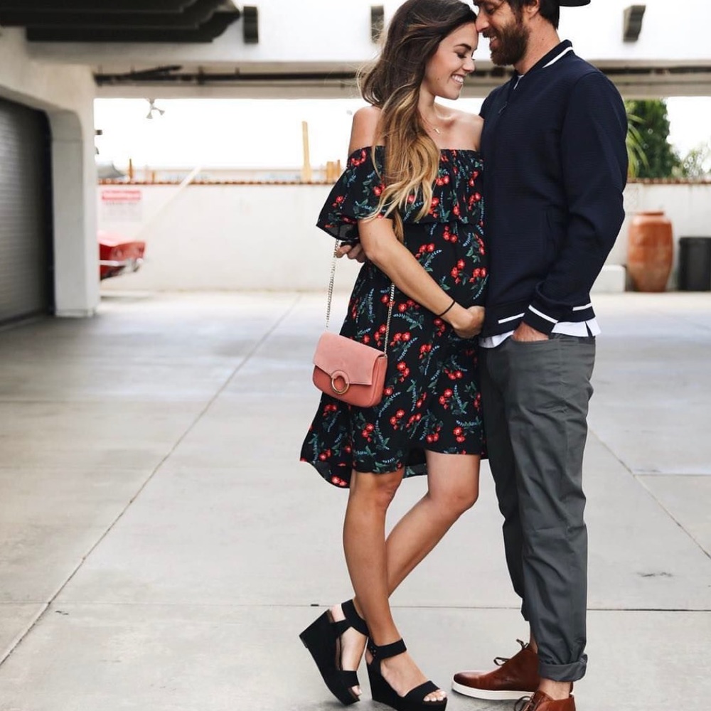Vince Camuto Off The Shoulder Floral Dress